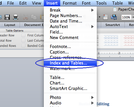 insert row below text in word for mac 2011